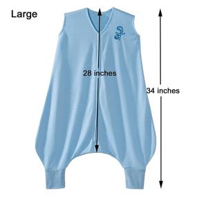 img 2 attached to 👼 Halo Early Walker Sleepsack Lightweight Knit Wearable Blanket, Blue, Large - TOG 0.5