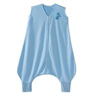 👼 одеяло-конверт halo early walker sleepsack из легкого вязаного полотна, синее, размер l - tog 0,5 логотип