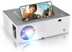img 4 attached to WiFi Native 1080P Projector, Supports 4k, VividBeam 550 Full HD Video Projector, Portable Mini Projector, 6500 Lumens, Digital Keystone & Zoom, HDMI, TV Stick, iOS, Android, USB Compatible