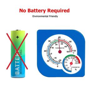 img 2 attached to Geburun Indoor Thermometer Humidity Battery