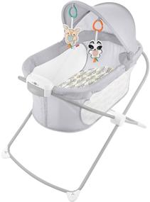 img 4 attached to Fisher Price Soothing View Projection Bassinet Nursery