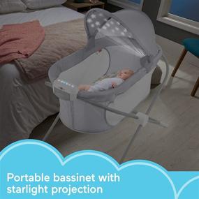 img 2 attached to Fisher Price Soothing View Projection Bassinet Nursery