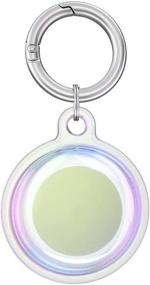 img 4 attached to 2021 Apple AirTags Holographic Clear Case: Lightweight Waterproof Cover with Key Ring – Anti-Scratch Protection for AirTags Finder Tracker Keychain