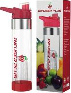 jlb trends infuser plus infusion water bottle: stay hydrated with 24 oz of delicious infused water! logo