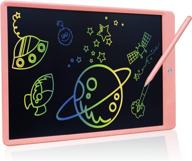 🎨 jonzoo 13.5 inch lcd writing tablet for adults & kids - erasable colorful drawing board with screen lock (pink) logo