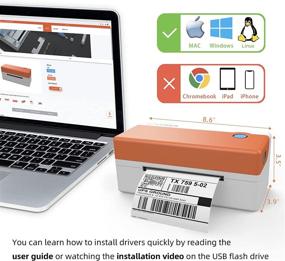 img 3 attached to 🚚 Enhance Shipping Efficiency with High-Quality Thermal Printer for Commercial Barcodes
