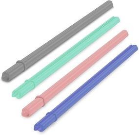 img 4 attached to 🥤 Snap Straw Reusable Silicone Straws - BPA Free, Easy to Clean, No Brush Needed, Compact & Portable, Hot/Cold Compatible (4 Color Options)