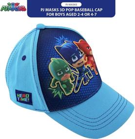 img 2 attached to 🧢 Colorful PJ Masks Boys Baseball Cap with Character 3D POP (Ages 2-7)