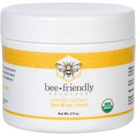 🐝 beefriendly all natural face and eye cream - usda certified organic moisturizer for face, eyes, neck, and decollete, 2 oz logo