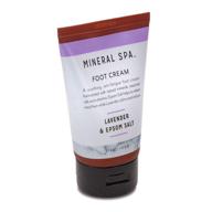 🌿 mineral spa lavender & epsom salt foot cream - soothe and rejuvenate, 4 ounce logo