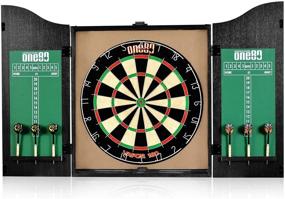 img 4 attached to 🎯 ONE80 All-in-One Dartgame Center: Self-Healing Sisal/Double-Sided Dartboard, Multifunctional Cabinet, 6 Steeltip Darts, and Mounting Kit Included