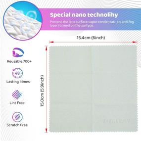 img 3 attached to 👓 TOTCLEAR Anti-Fog Lens Cloth: Reusable Cleaning Wipe for Eyeglasses, Tablets, Phones & Computers; Lasts 24 Hours, Wipes 1000 Times