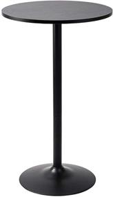 img 4 attached to 🍾 Stylish Pearington Round Cocktail Bistro High Table: Jet Black, 1-Pack, Sleek Design