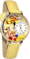 whimsical watches unisex g0450001 leather logo