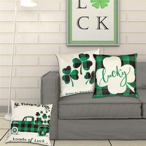img 2 attached to Ouddy Patricks Decorative Clovers Holiday