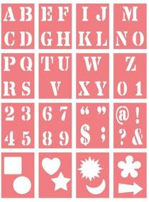 img 1 attached to Vibrant Colors in Precision: Color Factory PA718B Complete 1.5in Letter Stencil Sets