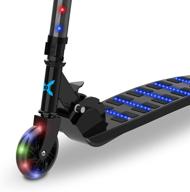 🛴 hover-1 nano kids kick scooter (ages 5+), lean-to-turn axle, solid pu tires &amp; slim design, max weight 110 lb, kid-safe, black logo