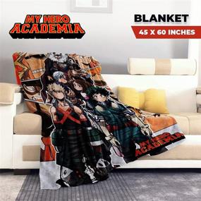 img 3 attached to My Hero Academia Blanket featuring All Might, Bakugo, and Todoroki