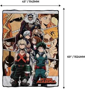 img 1 attached to My Hero Academia Blanket featuring All Might, Bakugo, and Todoroki