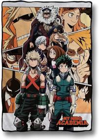 img 2 attached to My Hero Academia Blanket featuring All Might, Bakugo, and Todoroki