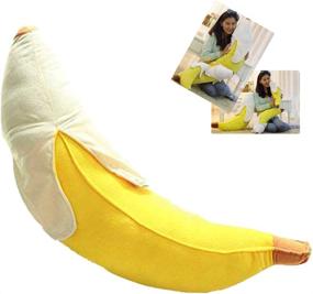 img 4 attached to 🍌 Soft Peeled Banana Plush Stuffed Pillow Cushion Doll Toy Gift (45cm) by STONCEL Creative