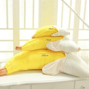 img 2 attached to 🍌 Soft Peeled Banana Plush Stuffed Pillow Cushion Doll Toy Gift (45cm) by STONCEL Creative