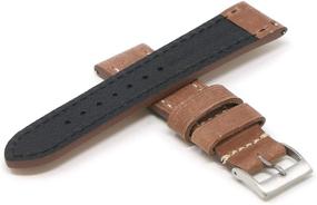 img 2 attached to 🕒 Enhance Your Watch Style with StrapsCo Vintage Leather Quick Release Watch Bands - Pick Your Color/Length - 16mm-24mm Options Available