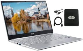 img 4 attached to ✨ 2021 Acer Swift 3 Laptop 14" FHD Ultra-Thin, 6-Core AMD Ryzen 5 4500U (Up to 4.0GHz), 8GB RAM, 512GB SSD, Fingerprint Reader, Back-lit Keyboard, WiFi 6 802.11ax, Windows 10 with Ghost Manta Accessories