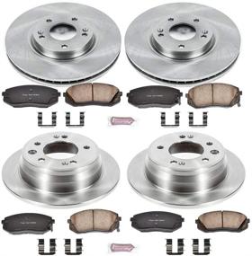 img 1 attached to 🔧 Комплект тормозов Power Stop KOE6088 Autospecialty Brake Kit - Оригинальные передние и задние тормозные диски с керамическими тормозными накладками.