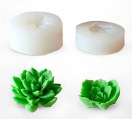 🌱 food-safe silicone succulent mold set - large 2 pc mold for succulents, candles, soap, and baking logo