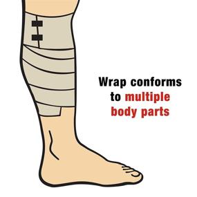 img 1 attached to 🩹 ACE 3 Inch Elastic Bandage with Clips, Beige - Ideal for Elbow, Ankle, Knee and More - Great for Sports - Comfortable Design with Soft Feel - Washable and Reusable [Product Code: B005YU8SXW]