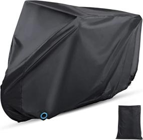 img 4 attached to 🚲 Bike Cover: Waterproof Outdoor Protection with Lock Hole for Mountain & Road Bikes