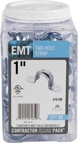 img 3 attached to 🔧 Halex EMT 2-Hole Strap 61610B: Efficiently Secure Electrical Metallic Tubes (EMT) - Pack of 50