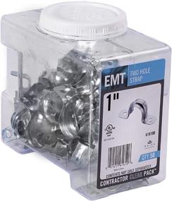 img 4 attached to 🔧 Halex EMT 2-Hole Strap 61610B: Efficiently Secure Electrical Metallic Tubes (EMT) - Pack of 50