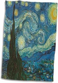 img 4 attached to Полотенце Starry Night Vincent Multicolor