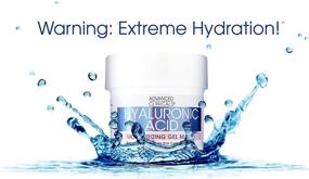 img 1 attached to Supersized Advanced Clinicals 5 oz Hyaluronic Acid Moisturizing Gel Mask: Extreme Hydration for Fine Lines, Wrinkles, and Chamomile Soothing