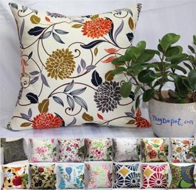 img 3 attached to TangDepot Cotton Printcloth Decorative Cushion