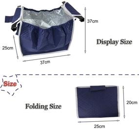 img 1 attached to 🛍️ Ultimate Insulated Reusable Shopping Collapsible Grocery Bag: Keep Your Groceries Fresh and Convenient!