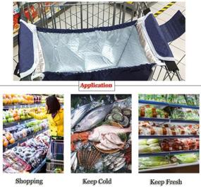 img 3 attached to 🛍️ Ultimate Insulated Reusable Shopping Collapsible Grocery Bag: Keep Your Groceries Fresh and Convenient!