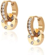 klke crystal hoop earrings: 💎 brilliant, hypoallergenic huggies for mother's day logo