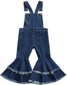 img 3 attached to 👶 Cute and Comfortable Toddler Jumpsuit Romper: Vibrant Playsuit for Girls