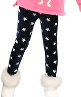 stretch girls' clothing 👧 toddler leggings with server print logo