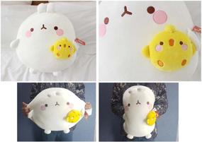 img 1 attached to Molang Mochi Pillow Plush Decor