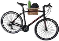 🚲 bamboo foldable bike wall mount with shelf - sustainable and eco-friendly bicycle storage rack logo