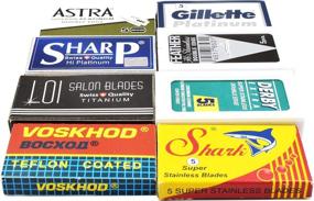 img 1 attached to 🪒 Sampler of 40 Premier Double Edge Razor Blades: Explore 8 Distinct Brands with Exceptional Quality
