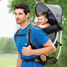 img 2 attached to Chicco SmartSupport Backpack Carrier - Grey: Ultimate Comfort and Convenience for Carrying Your Little One