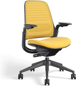 img 1 attached to Steelcase Series 1 Work Office Chair Canary: Comfort and Style Combined