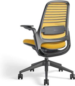 img 3 attached to Steelcase Series 1 Work Office Chair Canary: Comfort and Style Combined