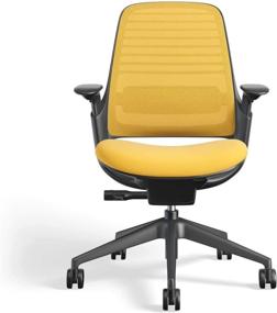 img 2 attached to Steelcase Series 1 Work Office Chair Canary: Comfort and Style Combined