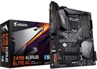 🎮 материнская плата для игр gigabyte z490 aorus elite ac с intel lga1200, z490, atx, 2xm.2 с защитой от перегрева, realtek alc1200, sata 6gb/s, usb 3.2 gen 2, intel 802.11ac, 2.5 gbe lan, rgb fusion логотип